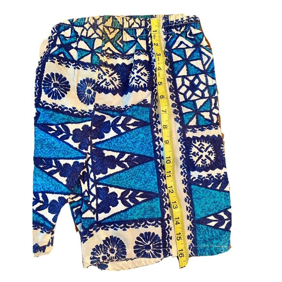 Vintage California Shores 1990s swim trunks shorts 26W x 16L rash guard STAINS - Picture 11 of 12